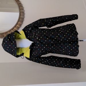 Extra small mostly black with colorful squares Burton waterproof coat